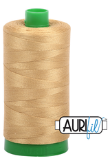 Aurifil Mako 40wt 2-ply Cotton 1000 m 1094 yd. spool - 2920 Light Brass