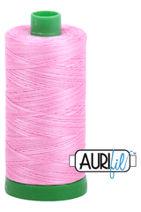 Aurifil Mako 40wt 2-ply Cotton 1000 m 1094 yd. spool - 3660 Bubblegum