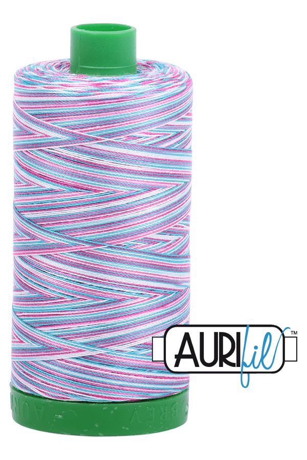Aurifil Mako 40wt 2-ply Cotton 1000 m 1094 yd. spool - 4647 Berrylicious