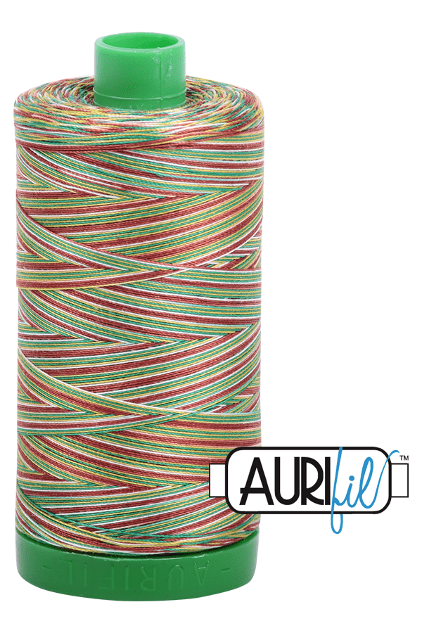 Aurifil Mako 40wt 2-ply Cotton 1000 m 1094 yd. spool - 4650 Leaves