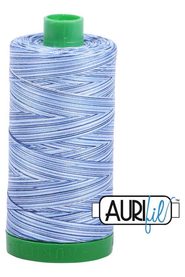 Aurifil Mako 40wt 2-ply Cotton 1000 m 1094 yd. spool - 4655 Storm at Sea