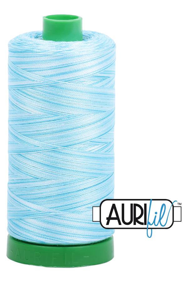 Aurifil Mako 40wt 2-ply Cotton 1000 m 1094 yd. spool - 4663 Baby Blue Eyes