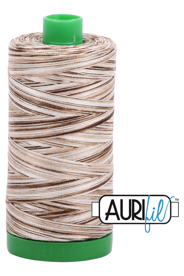 Aurifil Mako 40wt 2-ply Cotton 1000 m 1094 yd. spool - 4667 Nutty Nougat