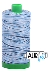 Aurifil Mako 40wt 2-ply Cotton 1000 m 1094 yd. spool - 4669 Stonewashed Blues