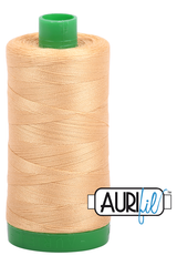 Aurifil Mako 40wt 2-ply Cotton 1000 m 1094 yd. spool - 5001 Ocher Yellow