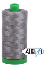 Aurifil Mako 40wt 2-ply Cotton 1000 m 1094 yd. spool - 5004 Grey Smoke