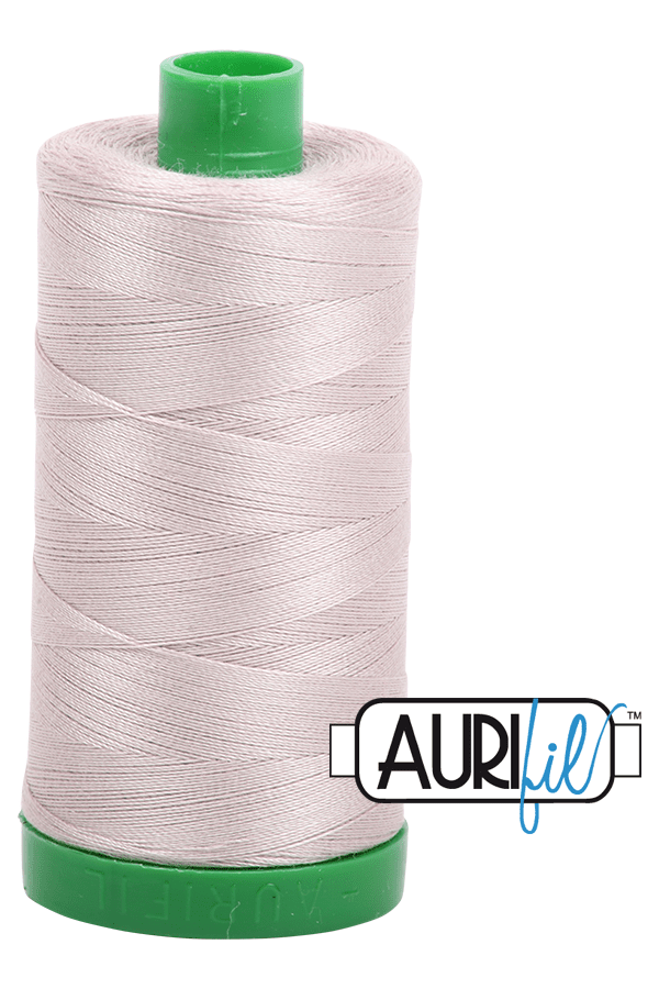 Aurifil Mako 40wt 2-ply Cotton 1000 m 1094 yd. spool - 6711 Pewter