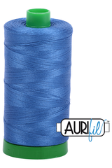 Aurifil Mako 40wt 2-ply Cotton 1000 m 1094 yd. spool - 6738 Peacock Blue