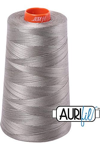Aurifil Mako 50wt Cotton 5900 m 6452 yd. cone - 6732 Earl Grey