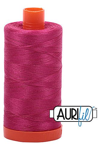 Aurifil Mako 50wt Cotton 1300 m 1422 yd. spool - 1100 Red Plum