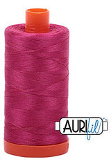 Aurifil Mako 50wt Cotton 1300 m 1422 yd. spool - 1100 Red Plum