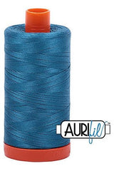 Aurifil Mako 50wt Cotton 1300 m 1422 yd. spool - 1125 Medium Teal