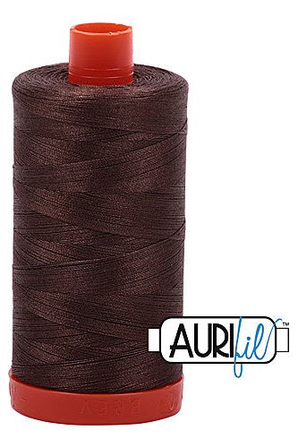 Aurifil Mako 50wt Cotton 1300 m 1422 yd. spool - 1140 Bark