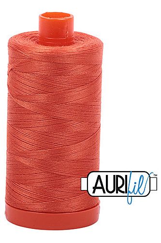 Aurifil Mako 50wt Cotton 1300 m 1422 yd. spool - 1154 Dusty Orange