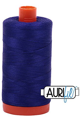 Aurifil Mako 50wt Cotton 1300 m 1422 yd. spool - 1200 Blue Violet