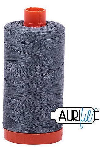 Aurifil Mako 50wt Cotton 1300 m 1422 yd. spool - 1246 Dark Grey