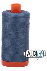 Aurifil Mako 50wt Cotton 1300 m 1422 yd. spool - 1310 Medium Blue Grey