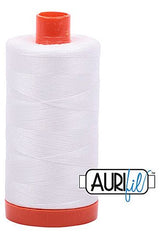 Aurifil Mako 50wt Cotton 1300 m 1422 yd. spool - 2021 Natural White