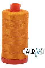 Aurifil Mako 50wt Cotton 1300 m 1422 yd. spool - 2145 Yellow Orange