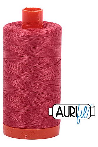 Aurifil Mako 50wt Cotton 1300 m 1422 yd. spool - 2230 Red Peony