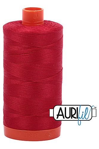 Aurifil Mako 50wt Cotton 1300 m 1422 yd. spool - 2250 Red