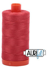 Aurifil Mako 50wt Cotton 1300 m 1422 yd. spool - 2255 Dark Red Orange