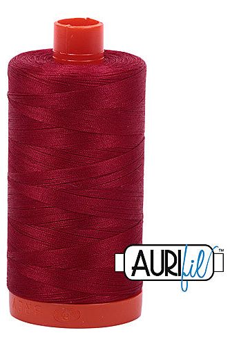 Aurifil Mako 50wt Cotton 1300 m 1422 yd. spool - 2260 Red Wine