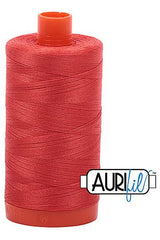 Aurifil Mako 50wt Cotton 1300 m 1422 yd. spool - 2277 Light Red Orange