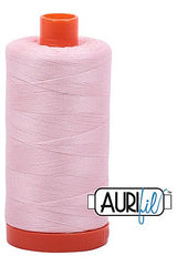 Aurifil Mako 50wt Cotton 1300 m 1422 yd. spool - 2410 Pale Pink
