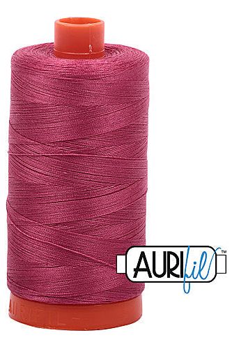 Aurifil Mako 50wt Cotton 1300 m 1422 yd. spool - 2455 Medium Carmine Red