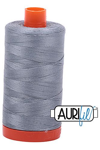 Aurifil Mako 50wt Cotton 1300 m 1422 yd. spool - 2610 Light Blue Grey