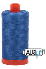 Aurifil Mako 50wt Cotton 1300 m 1422 yd. spool - 2730 Delft Blue