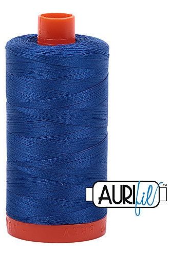 Aurifil Mako 50wt Cotton 1300 m 1422 yd. spool - 2735 Medium Blue