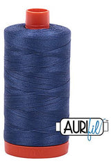 Aurifil Mako 50wt Cotton 1300 m 1422 yd. spool - 2775 Steel Blue