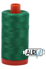 Aurifil Mako 50wt Cotton 1300 m 1422 yd. spool - 2870 Green