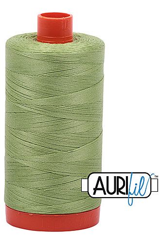 Aurifil Mako 50wt Cotton 1300 m 1422 yd. spool - 2882 Light Fern