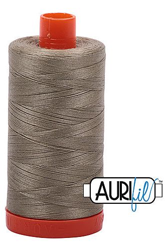 Aurifil Mako 50wt Cotton 1300 m 1422 yd. spool - 2900 Light Kakhy Green
