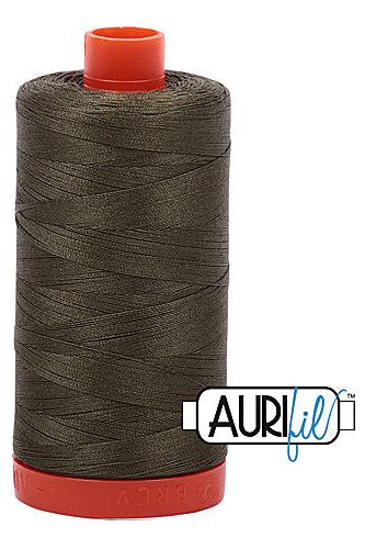 Aurifil Mako 50wt Cotton 1300 m 1422 yd. spool - 2905 Army Green