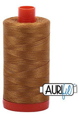 Aurifil Mako 50wt Cotton 1300 m 1422 yd. spool - 2975 Brass
