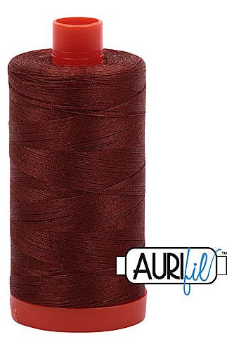 Aurifil Mako 50wt Cotton 1300 m 1422 yd. spool - 4012 Copper Brown