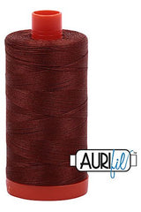Aurifil Mako 50wt Cotton 1300 m 1422 yd. spool - 4012 Copper Brown