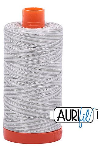 Aurifil Mako 50wt Cotton 1300 m 1422 yd. spool - 4060 Silver Moon
