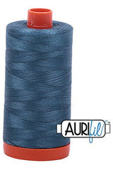 Aurifil Mako 50wt Cotton 1300 m 1422 yd. spool - 4644 Smoke Blue