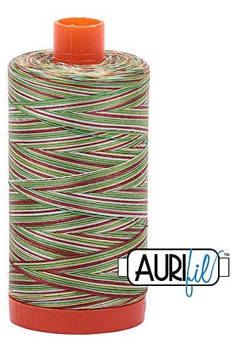 Aurifil Mako 50wt Cotton 1300 m 1422 yd. spool - 4650 Leaves
