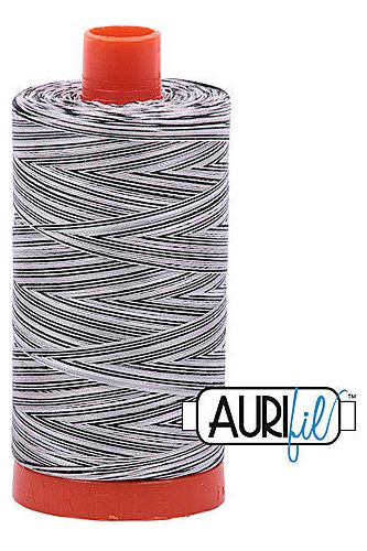 Aurifil Mako 50wt Cotton 1300 m 1422 yd. spool - 4652 Licorice Twist