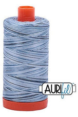 Aurifil Mako 50wt Cotton 1300 m 1422 yd. spool - 4669 Stonewashed Blues