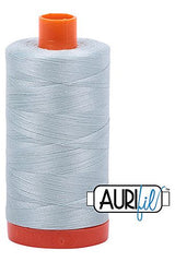 Aurifil Mako 50wt Cotton 1300 m 1422 yd. spool - 5007 Light Grey Blue