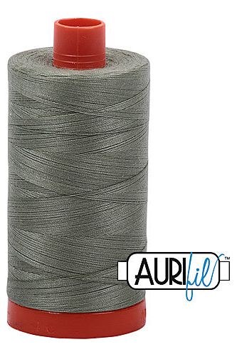 Aurifil Mako 50wt Cotton 1300 m 1422 yd. spool - 5019 Military Green