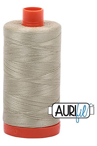 Aurifil Mako 50wt Cotton 1300 m 1422 yd. spool - 5020 Light Military Green
