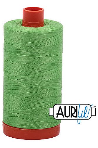 Aurifil Mako 50wt Cotton 1300 m 1422 yd. spool - 6737 Shamrock Green